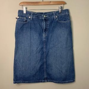 Polo Ralph Lauren Knee‎ Jean Skirt Midi Vintage Women’s Size 4